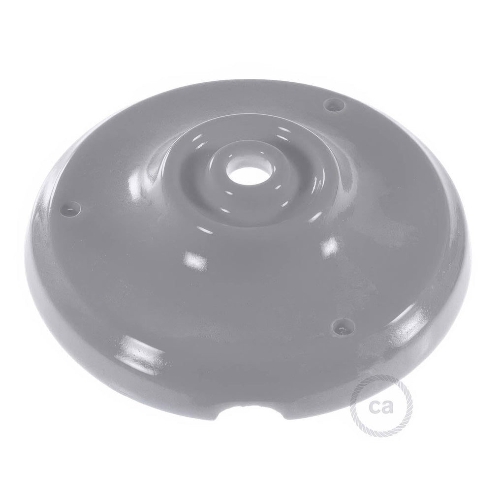 Rosetten-Kit aus Porzellan – Grau – Ansicht 2