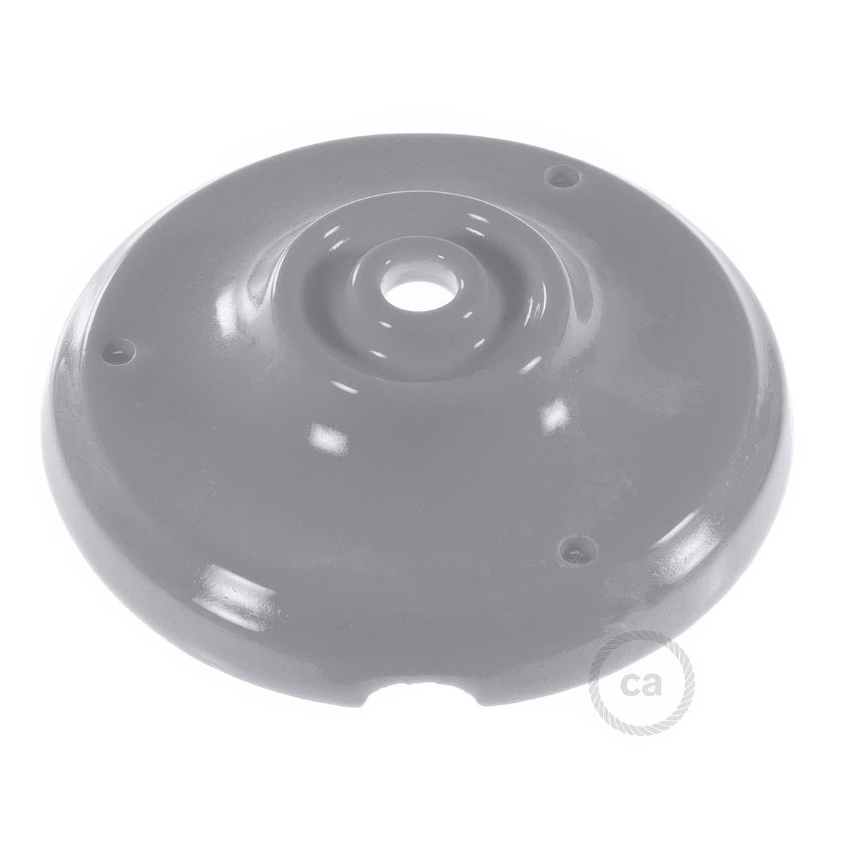 Rosetten-Kit aus Porzellan – Grau – Ansicht 2