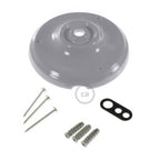 Rosetten-Kit aus Porzellan – Grau – Ansicht 3