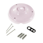 Rosetten-Set aus Porzellan – Altrosa – Ansicht 3