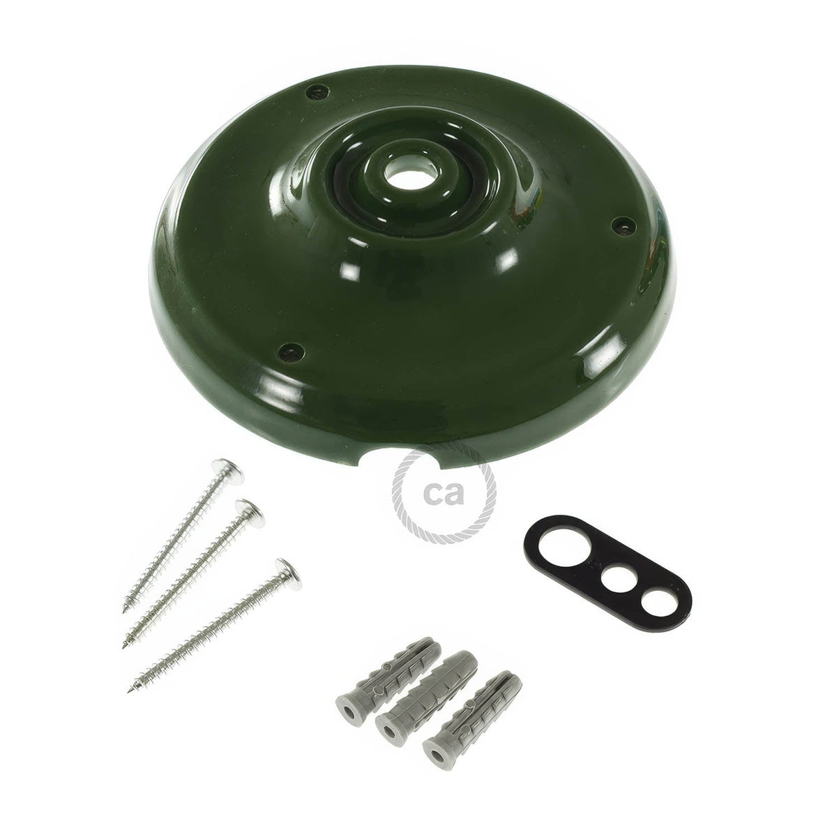 Porzellan-Baldachin-Set – Grün – Ansicht 3