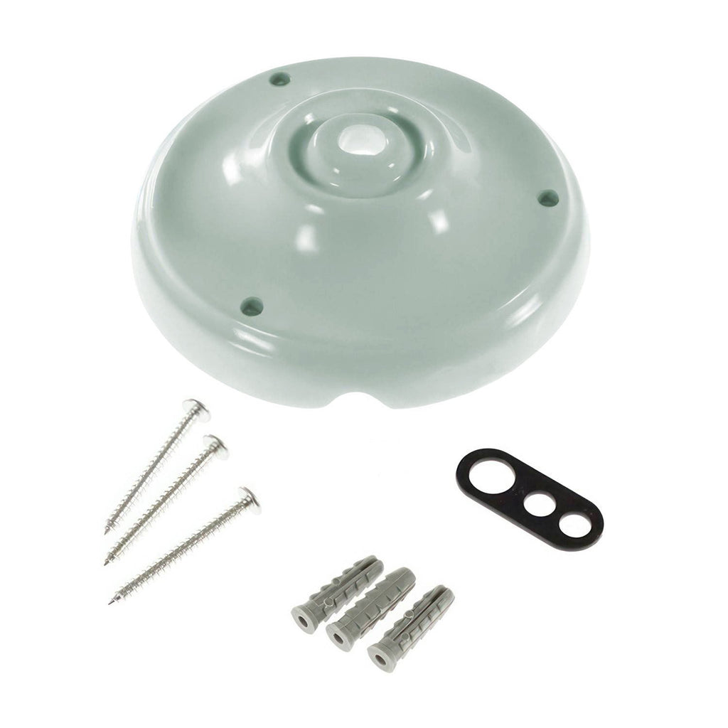 Rosetten-Kit aus Porzellan – Salbeigrün – Ansicht 3