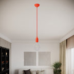 Silikon-Rosetten-Kit mit mittiger Bohrung und Vorbereitung für seitlichen Ausgang – Orange – Ansicht 6