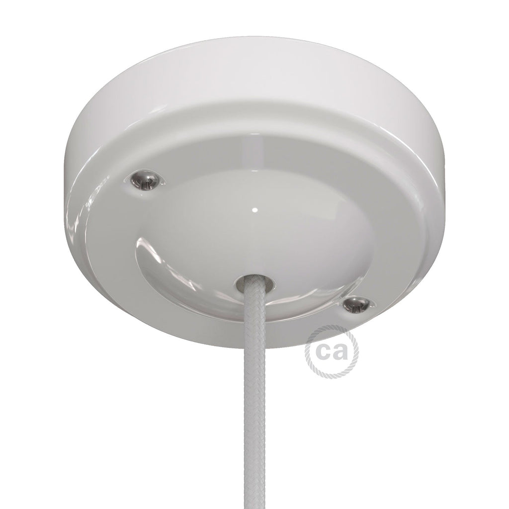 Minimal-Baldachin-Set aus Porzellan – Weiß