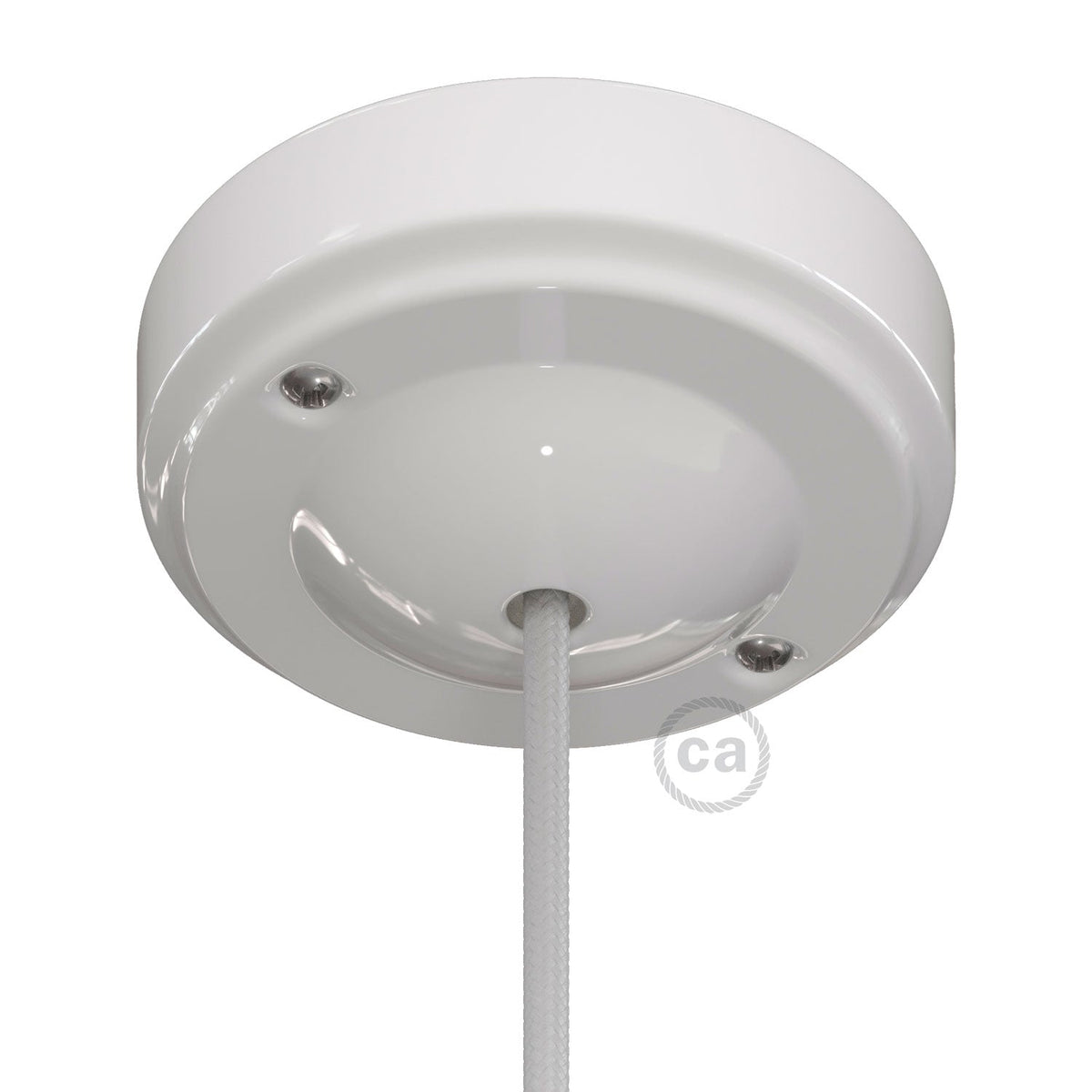 Minimal-Baldachin-Set aus Porzellan – Weiß