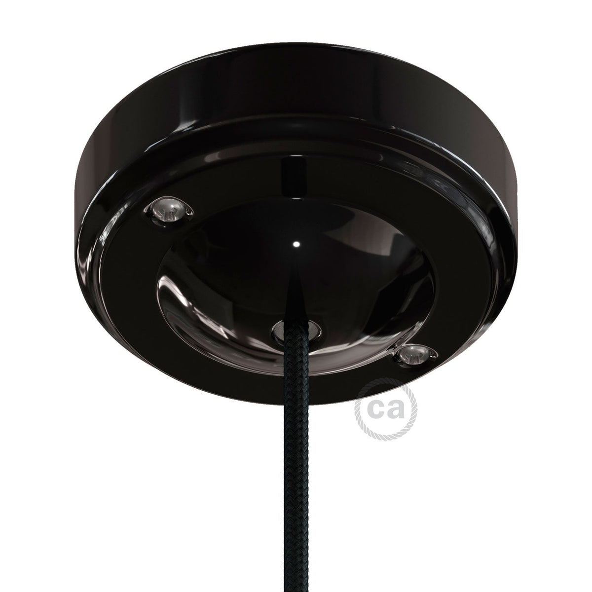 Minimal-Baldachin-Set aus Porzellan – Schwarz