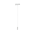 Kit Lampenbaldachin Ø 120 mm mit Stahlaufhängung und millimetergenauem Balancer – Mattweiß