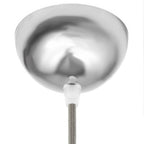Halbrosetten-Kit aus lackiertem Metall – Chrom