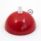 Halbrundes Deckenbaldachin-Kit aus lackiertem Metall – Rot – Ansicht 2