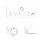 Anschlussdose-Set-und-Basis-für-Creative-Tubes-aus-Porzellan-–-Weiß – Ansicht 7