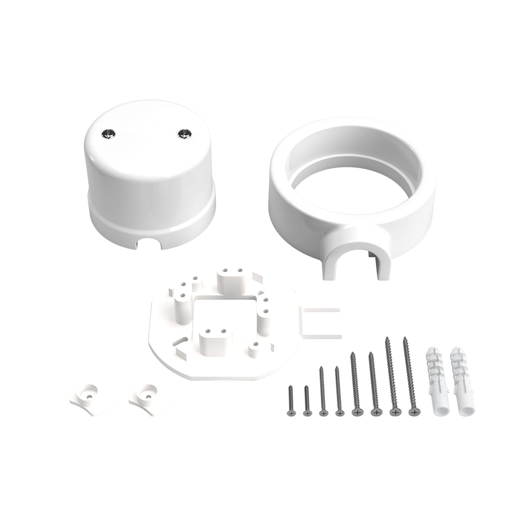 Anschlussdose-Set-und-Basis-für-Creative-Tubes-aus-Porzellan-–-Weiß – Ansicht 3
