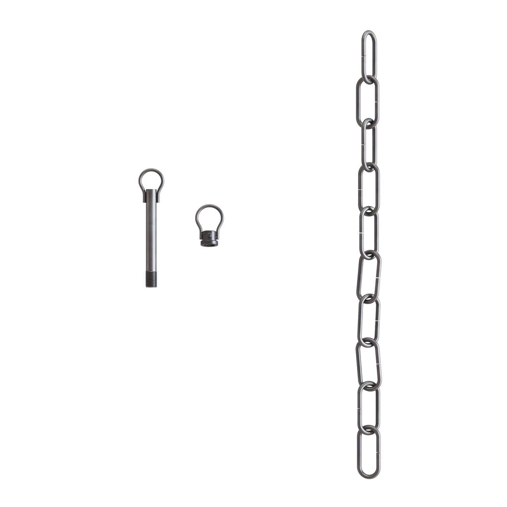 Mechanisches Aufhängungs‑Kit mit genuesischer Kette aus Eisen – Kette 50 cm, Stange und Haken M10x1 – Ansicht 4