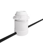 Spostaluce-Kit mit E27-Lampenfassung für Lampenschirm - Weiß