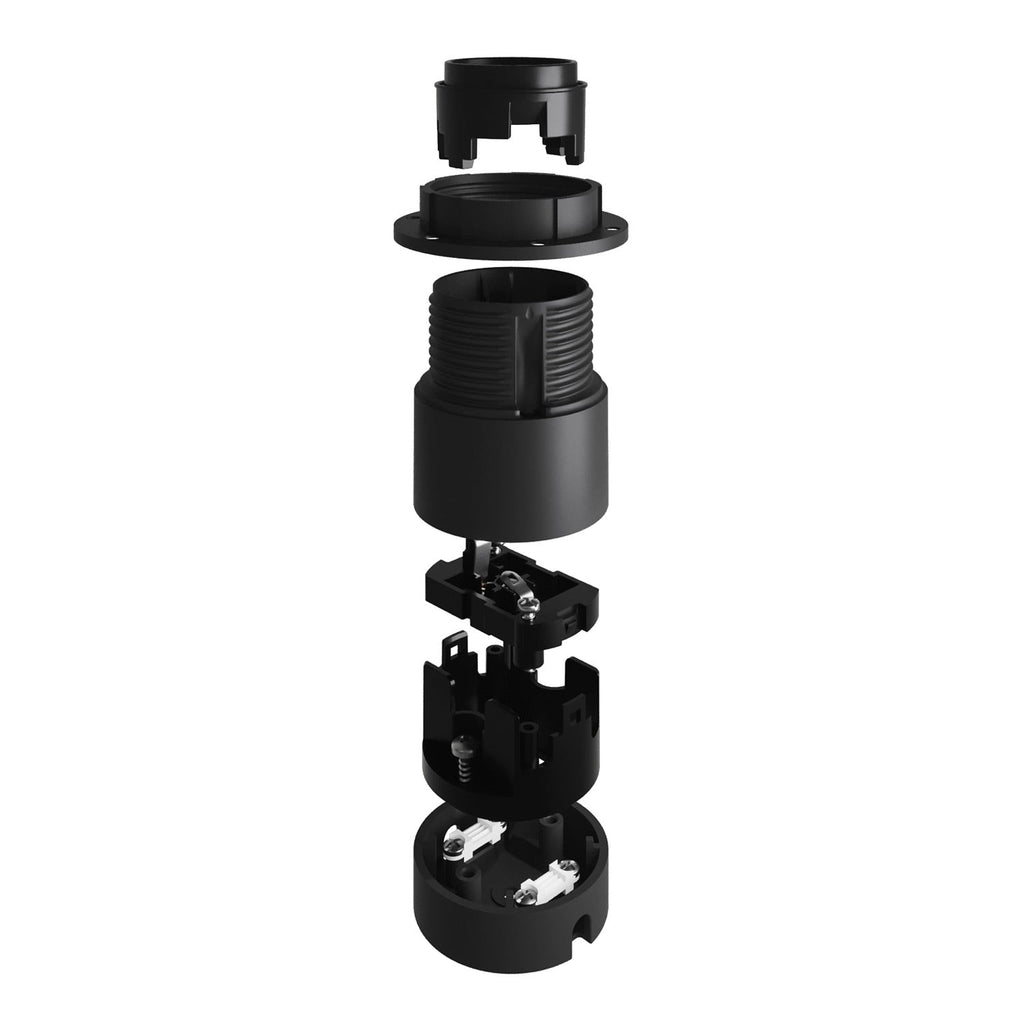 Kit Spostaluce mit Lampenfassungen E27 für Lampenschirm - Schwarz – Ansicht 3