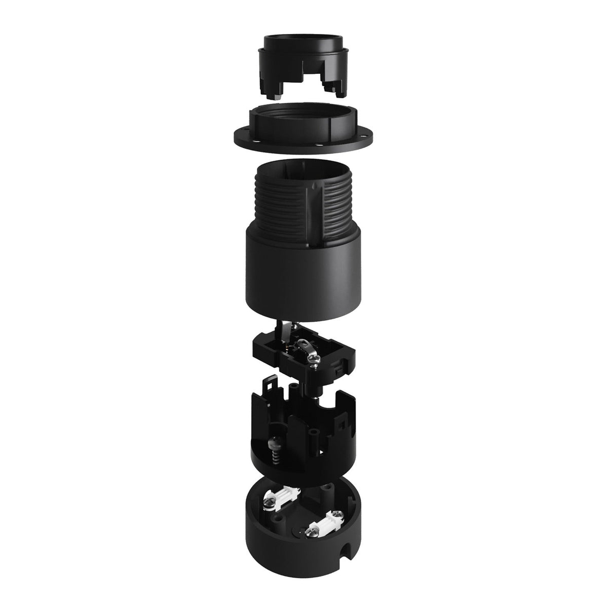 Kit Spostaluce mit Lampenfassungen E27 für Lampenschirm - Schwarz – Ansicht 3