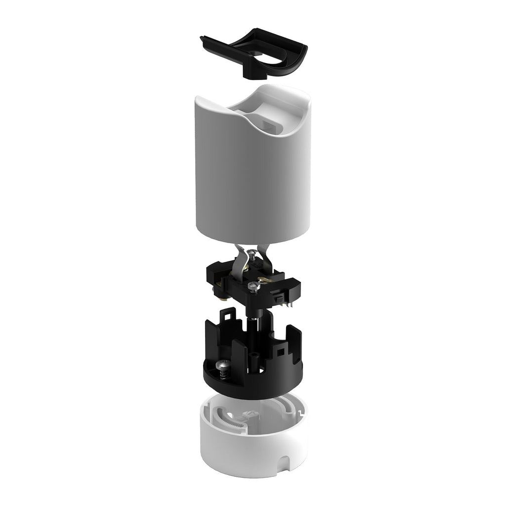 Kit Spostaluce esse14 mit Lampenfassung S14d – Weiß – Ansicht 2