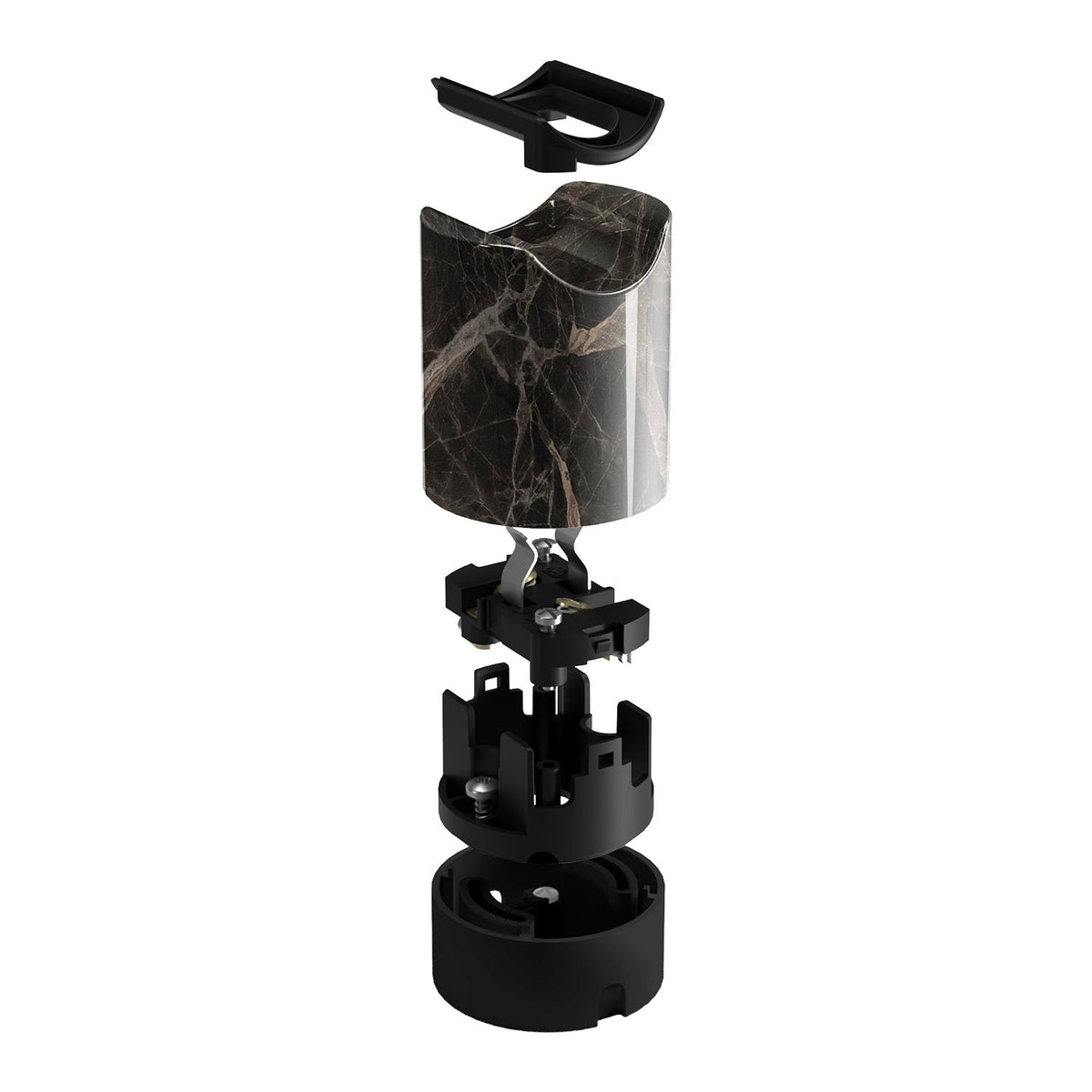 Kit Spostaluce esse14 mit S14d-Fassung – Effekt Brauner Marmor – Ansicht 2