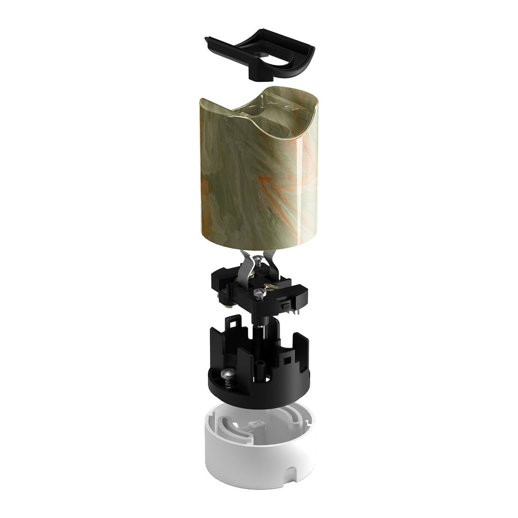 Kit Spostaluce esse14 mit S14d-Lampenfassung – Green Marble Effekt – Ansicht 2