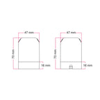 Kit Spostaluce esse14 mit Lampenfassungen S14d – White Marble Effekt – Ansicht 5