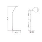 Koso Lucia – Tischlampe – Grau – Ansicht 7