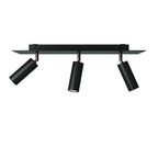 3-flammige Leuchte mit Tub-E14-Schirm und rechteckigem Rose-One XXL – Schwarz