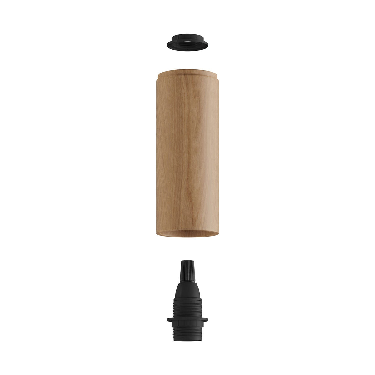 Deckenleuchte mit 3 Spots mit Tub-E14-Lampenschirm und rechteckigem Rose-One XXL-Deckenkasten – Neutral – Ansicht 4
