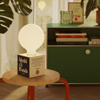 Kabellose Batterie-Lampe Cabless03 „Bimbi c’è l’onde“ mit Glühbirne in Porzellanoptik - Tuttapolpa – Ansicht 2
