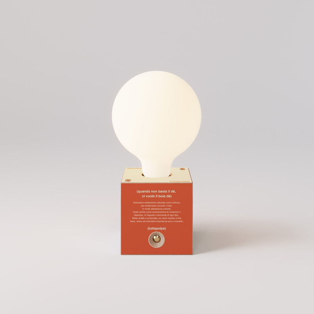Kabellose Batterie-Lampe Cabless03 „Boia de“ mit Glühbirne in Porzellanoptik - Tuttapolpa – Ansicht 4