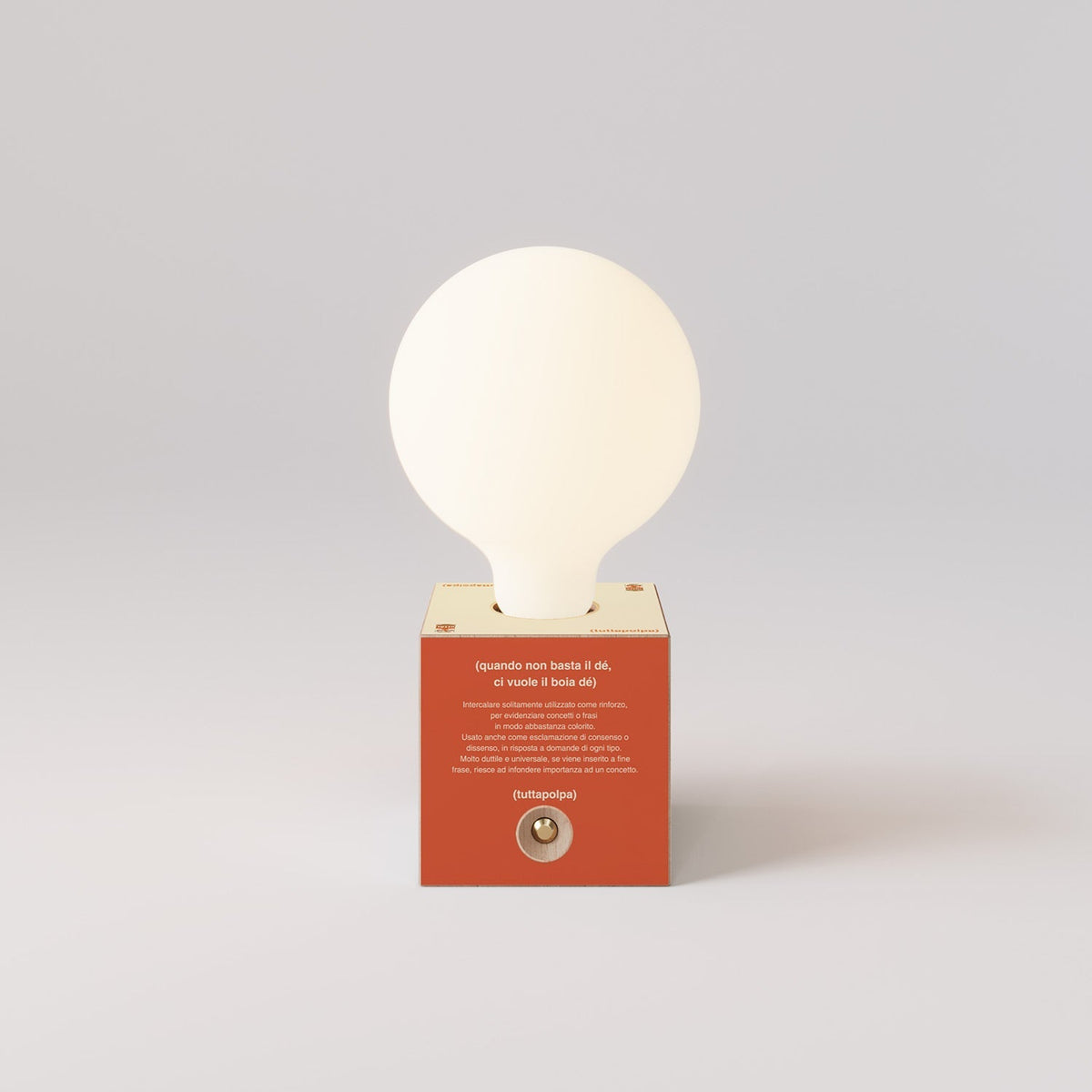 Kabellose Batterie-Lampe Cabless03 „Boia de“ mit Glühbirne in Porzellanoptik - Tuttapolpa – Ansicht 4