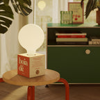 Kabellose Batterie-Lampe Cabless03 „Boia de“ mit Glühbirne in Porzellanoptik - Tuttapolpa – Ansicht 2