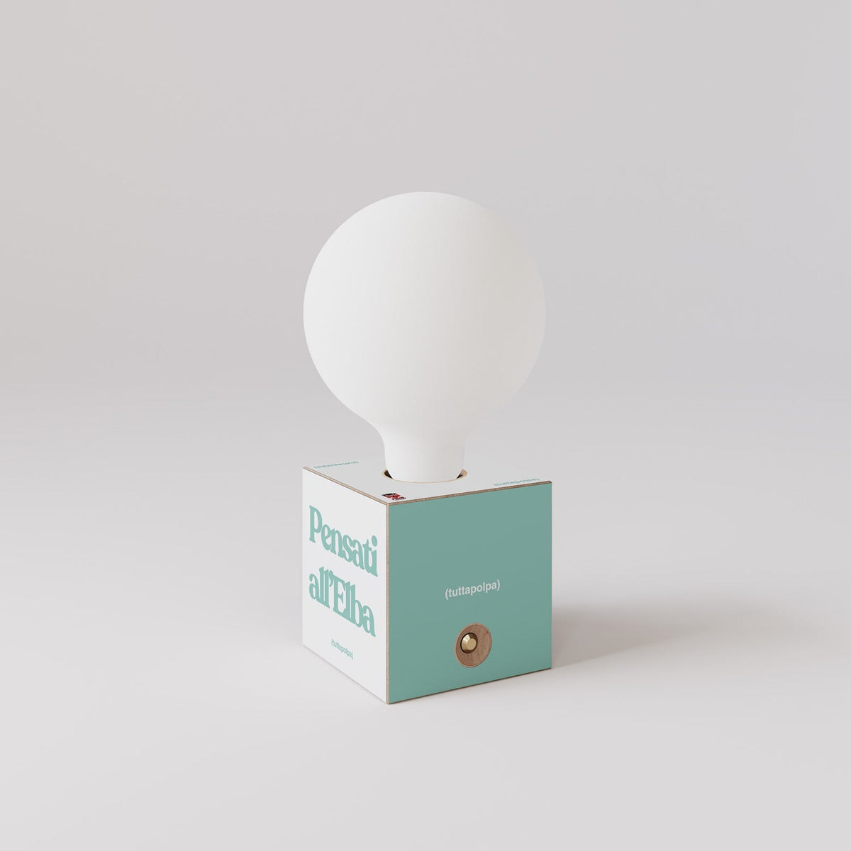Kabellose Batterie-Lampe Cabless03 „Pensati all’Elba“ mit Glühbirne in Porzellanoptik - Tuttapolpa – Ansicht 3