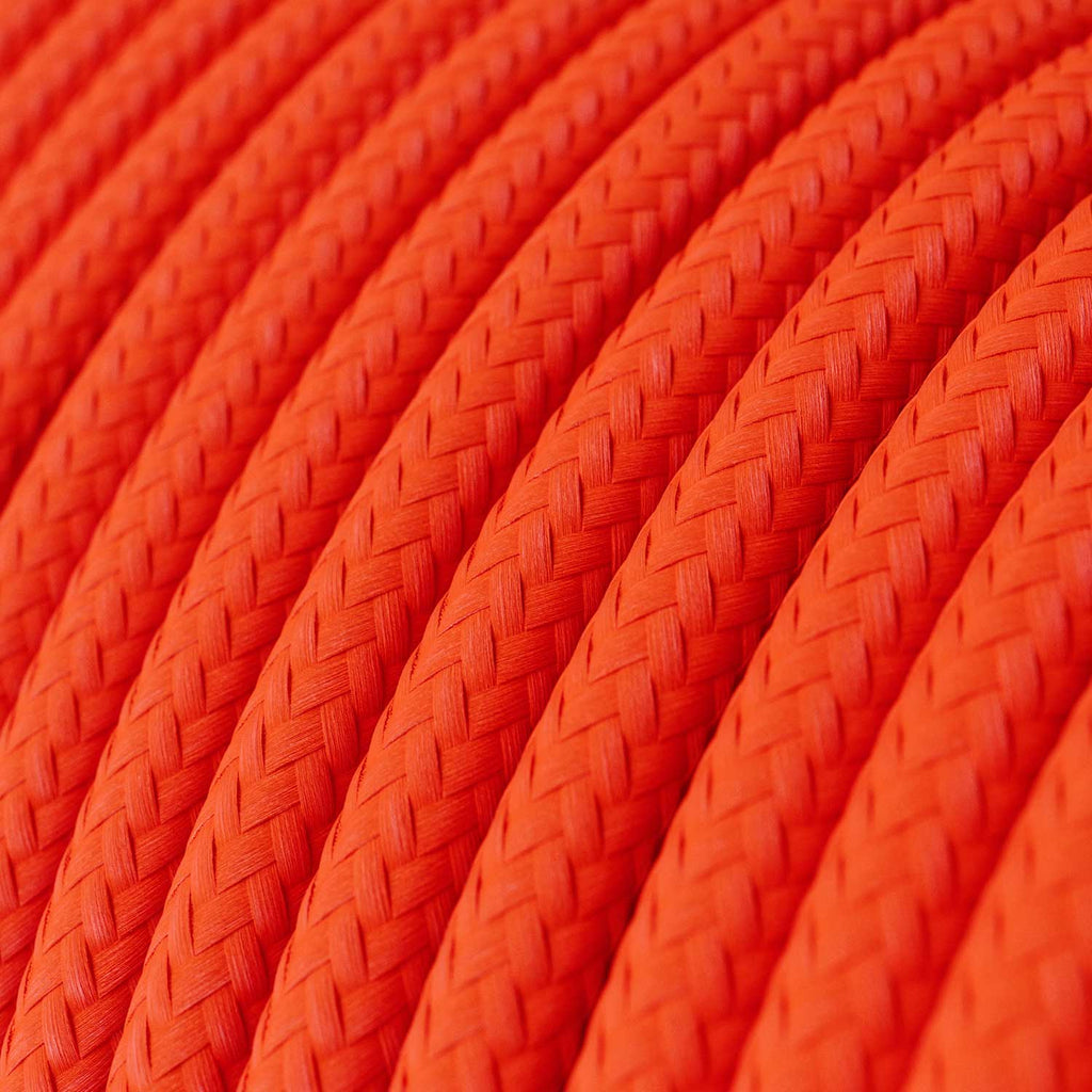 Bunte Pendelleuchte aus Silikon mit Textilkabel – Orange – Ansicht 3