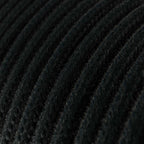 Bunte Pendelleuchte aus Silikon mit Textilkabel – Schwarz – Ansicht 3