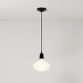 Pendelleuchte mit Porzellanoberfläche mit Glühbirnen LED Ellipse mit Porzellan-Effekt – Schwarz