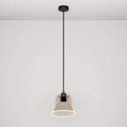 Hängeleuchte mit Ghost-Konuslampe smoky – Schwarz
