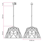 Pendelleuchte mit Dome-Lampenschirm für Schienensystem – Kupfer – Ansicht 6