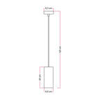Pendelleuchte mit Holz-Lampenschirm für Tub-E27 Spot – Ansicht 5
