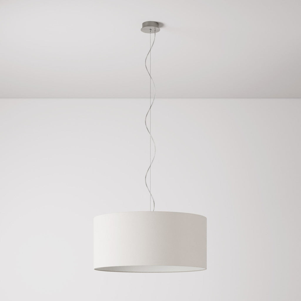 Pendelleuchte mit Stoffschirm Cilindro Large – Made in Italy – Arenal Sand