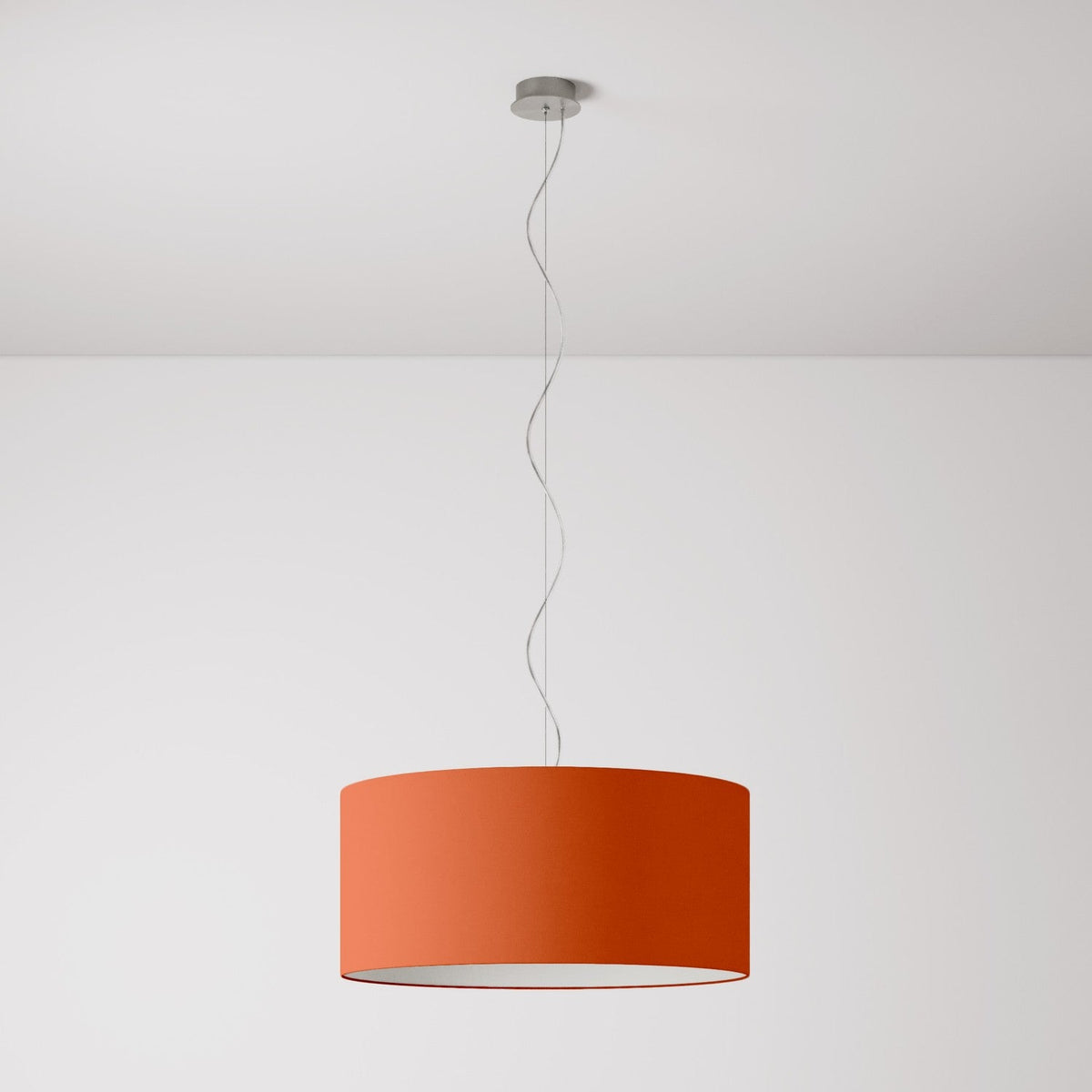 Pendelleuchte mit Stoffschirm Cilindro Large – Made in Italy – Cinette Lobster