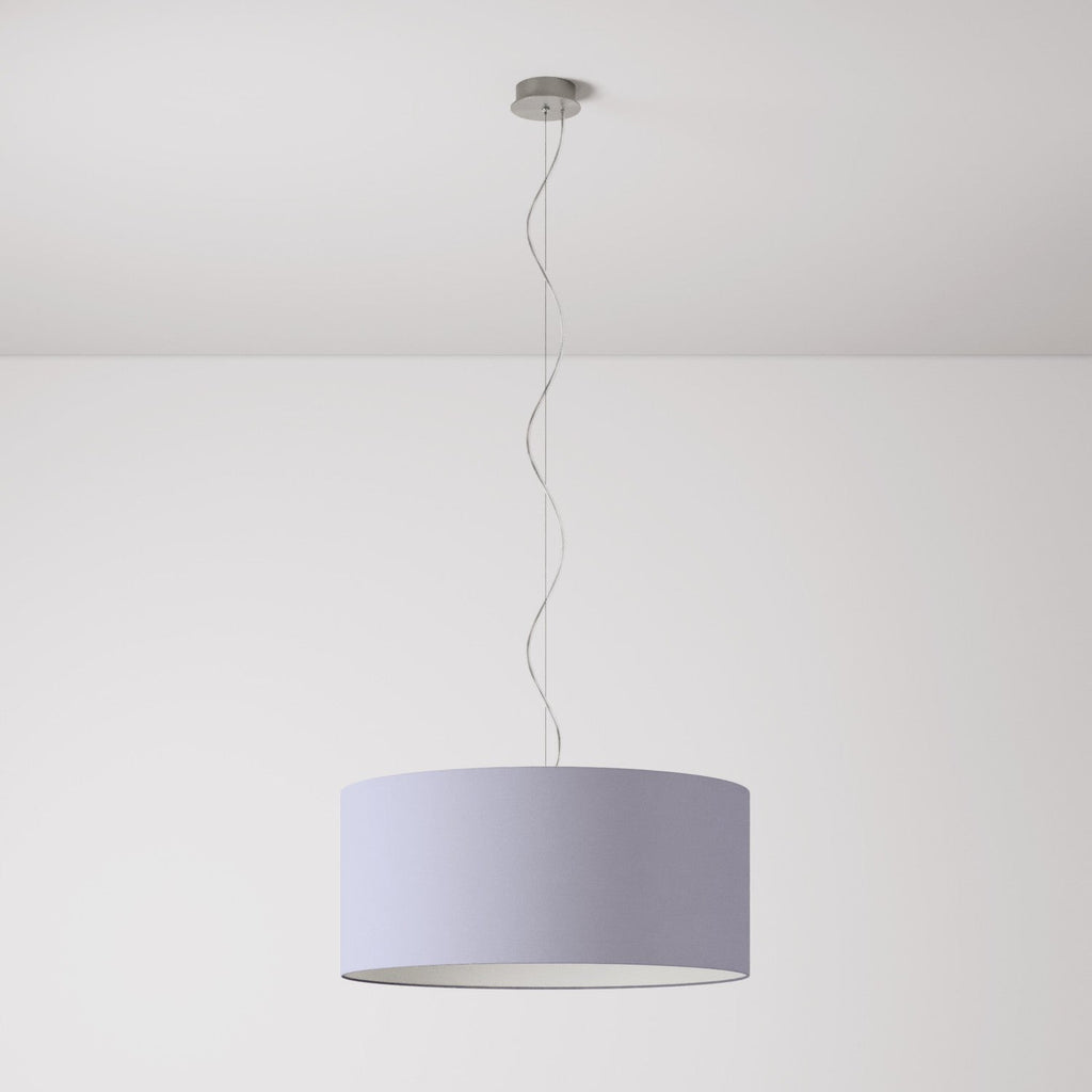 Pendelleuchte mit zylindrischem Lampenschirm Cilindro Large – Made in Italy – Teletta Flieder
