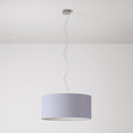 Pendelleuchte mit zylindrischem Lampenschirm Cilindro Large – Made in Italy – Teletta Flieder