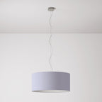 Pendelleuchte mit zylindrischem Lampenschirm Cilindro Large – Made in Italy – Teletta Flieder
