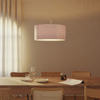 Pendelleuchte mit zylindrischem Lampenschirm Cilindro Large – Made in Italy – Teletta Flieder – Ansicht 8