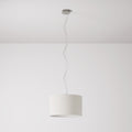Pendelleuchte mit Stoffschirm Zylinder Small Arenal Sand - Made in Italy