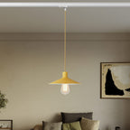 Pendelleuchte mit Swing Pastel-Lampenschirm für Schienensysteme – Mostarda – Ansicht 2