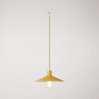 Pendelleuchte mit Swing Pastel-Lampenschirm für Schienensysteme – Mostarda