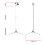 Pendelleuchte mit Swing-Lampenschirm für Schienensysteme – Messing – Ansicht 6
