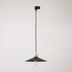 Pendelleuchte mit Swing-Lampenschirm für Schienensysteme – Messing