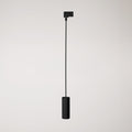 Pendelleuchte mit Tub-E14 Lampenschirm für Schienen – Schwarz