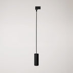 Pendelleuchte mit Tub-E14 Lampenschirm für Schienen – Schwarz